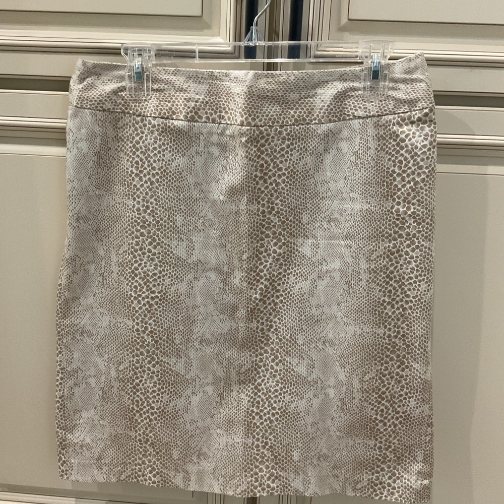Casual Tan Leopard Print Skirt